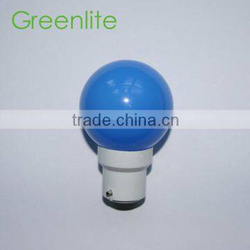 0.5W G45 LED color bulb plastic B22 blue bulb