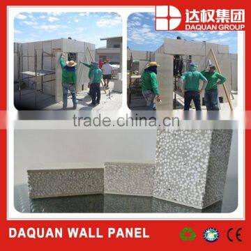 2440x610x50mm lightweight eps cement sandwich wall panel for interior wall and exterior wall.