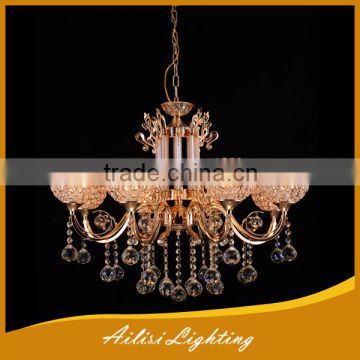 Contemporary Luxury Super Large 8 Lights Best K9 Crystal Chandelier with Iron Material