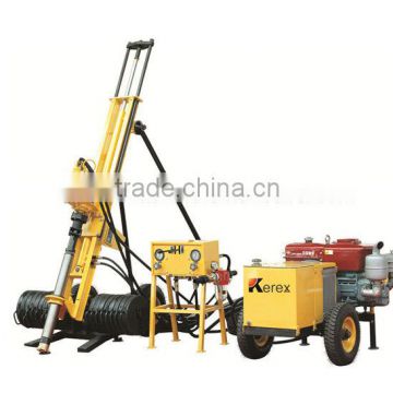 Powerful Portable Borehole Drilling rig HQJ100 with 11 KW motor power