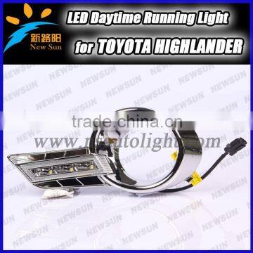 High quality led fog light drl led daytime running light, for Toyota highlander led daytime running light,