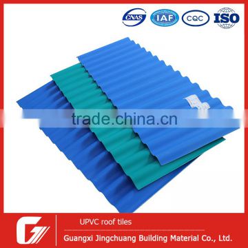 Ceiling:gygsum board/PVC Plastic Roof Tiles colour Corrugated APVC Single Layer Roofing Sheet