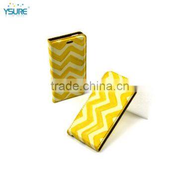 2015 New Trendy Ripple Pattern Colorful Leather Case For Gionee GN206 with magnet close up