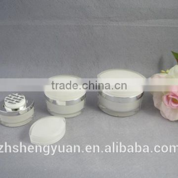 50g white color cosmetic container with printing