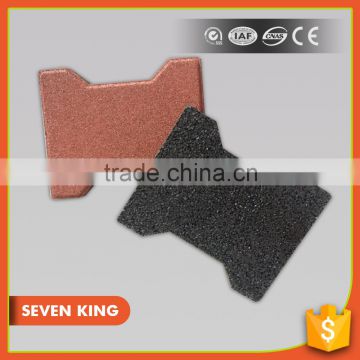 QINGDAO 7KING recycled high density shock absorber rubber paver mat