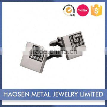 Best Choice Brand New Design Cheapest Price Diamond Crystal Cufflinks