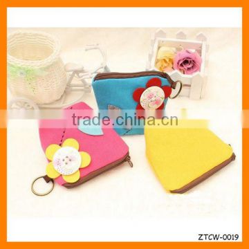 Creative Lovely Flower Fabrics Woman Coin Wallet Wholesale ZTCW-0019
