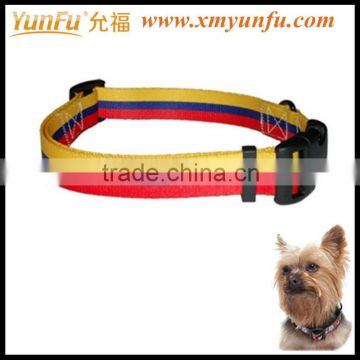 Yellow dog collar Flag dog training collar nylon dog leash and collar