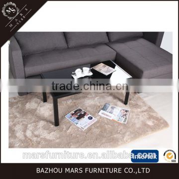 cheap black glass coffee table made in China