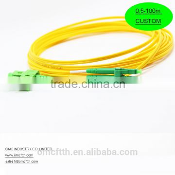 High quality China-made LC APC-SC APC Duplex Fiber optic patch cord
