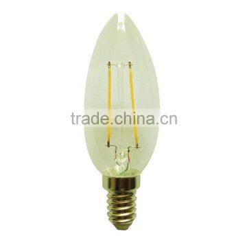 Hot New Products E14 LED Filament Light Bulb Candle 4W 400LM