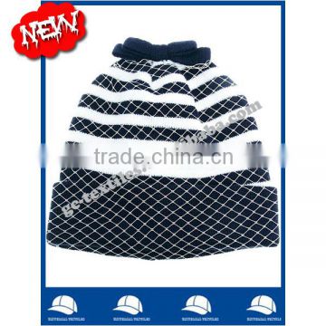 new product for 2014 Wholesale china manufacture OEM CUSTOM LOGO winter women stripes acrylic beanie hat and cap