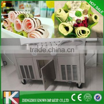 Popular Southeast Asia thailand rolled fried ice cream machine/fried ice-cream machine