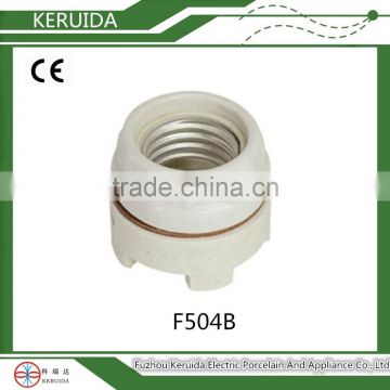 CE VDE approved E27 ceramic lamp bulb holder with factory price