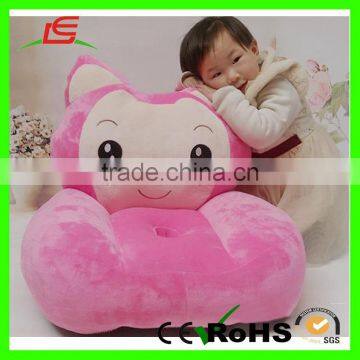 LE Hot sale comfortable 80*60cm plush animal shaped sofa for kids