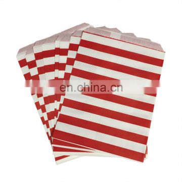 Decorative white and red colour mix PrettyurParty Red Striped Favor Bags/Royal family first choice dencent bag collection.