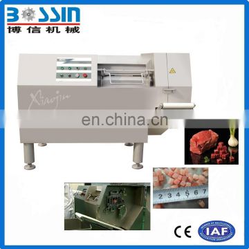automatic chicken meat cuber cutting machine