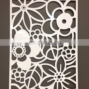 Laser cut part outdoor decorative metal wall art for hotel