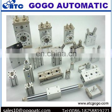 China Double rod pneumatic Free Installation three Shaft Guide air cylinder