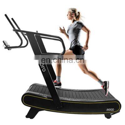 curved treadmill for High-intensity Interval Training running machine fitness equipment gym with convenient speed control