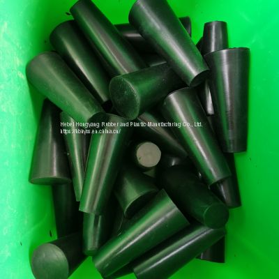 High temperature resistant rubber plug for pipe with conical rubber plug