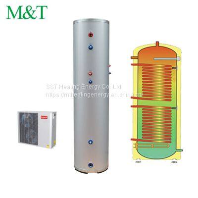 SST 900L Excellent waterproof SUS 304/316/ stainless steel duplex heat pump hot water heater tank cylinder