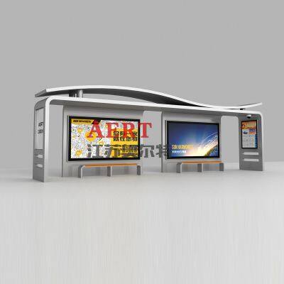Outdoor wireless WiFi bus shelter intelligent bus shelter billboard manufacturer