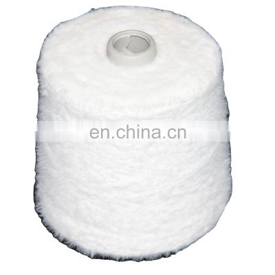 White embryo chenille polyester  chunky braid cotton tube  High Quality Recycled Cotton Acrylic kashmir yarn