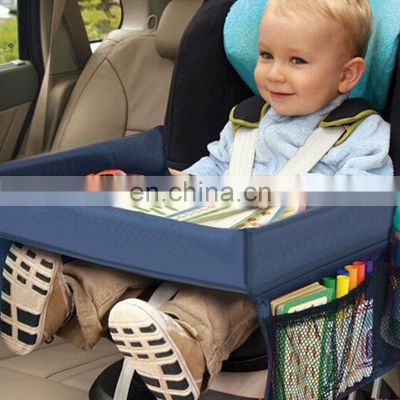 Autoaby Car Seat Baby Tray Kids Toy Water Holder Desk Waterproof  Portable Table For Car Child Table Storage car accessories