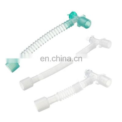 Disposable anesthesia breathing circuit catheter mount