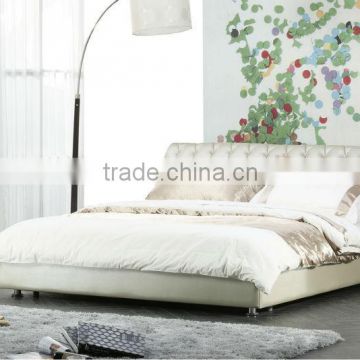 bed room furniture bedding set classic design wooden bed with upholstered headboard