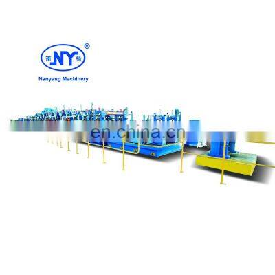 Nanyang safe and secure automatic flexible erw pipe tube mill making machine line