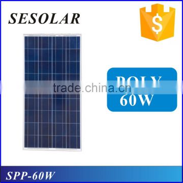 Frame aluminium solar panel 60w poly import from China                        
                                                Quality Choice