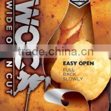 Easy to use gravure printed pouch of chips snacks at reasonable prices , free sample available