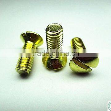 High quality copper truss head slotted screw