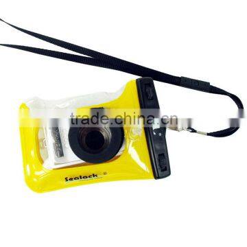 Yellow PVC waterproof floating camera case