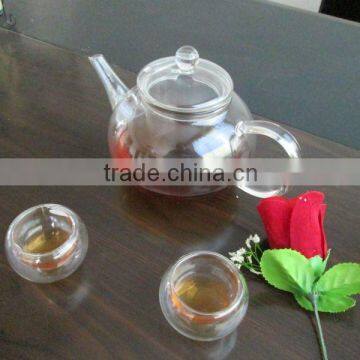 Thumbs up hot sale New Style fine glass teapot set