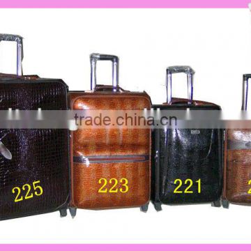 2012 Latest top design New PU two wheels Luggage Bag and Suitcase