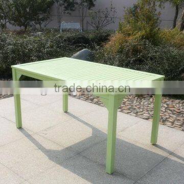 outdoor aluminum rectangular dining table