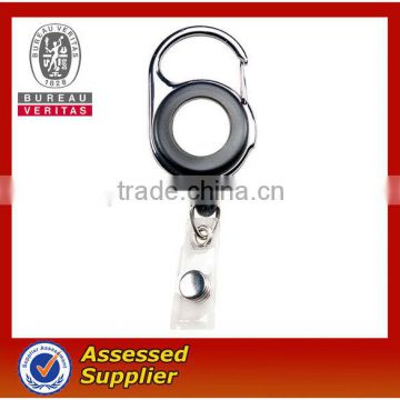 fashional metal round shape badge holder