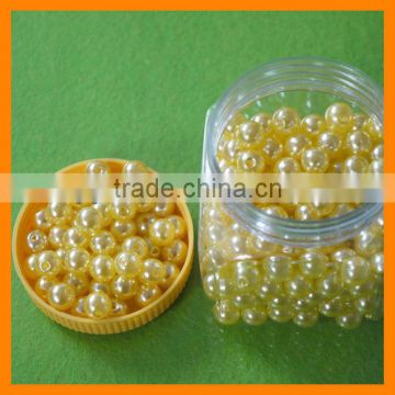 Lemon Round 10mm Pearl Jewelry Beads