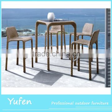 Simple rattan bar set furniture bar chair modern
