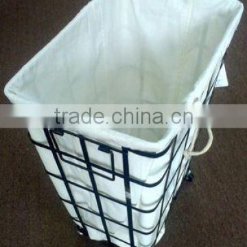 2016 fashion removable fabric laundry sorter