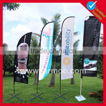 Promotional full color printing fabric beach flag