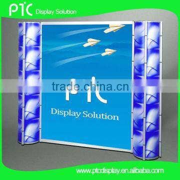 Trade show spiral tower portable booth