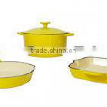 colored cast iron cookware sets