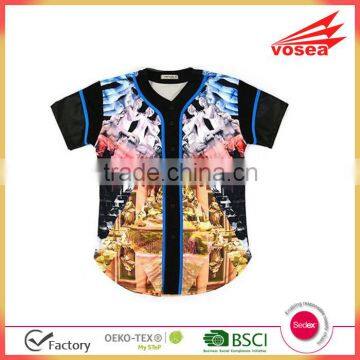 Beautiful Printig 2015 New Design Baseball Jersey With High Quality