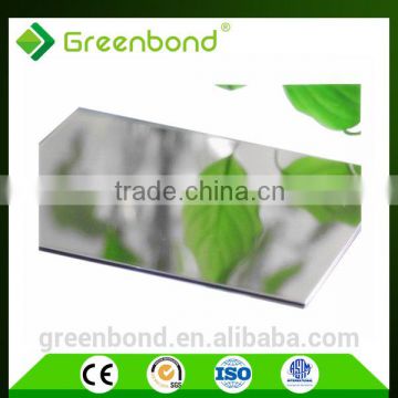 Greenbond silver coated plate waterproof wall building material acm sheets
