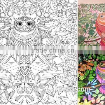 2016 wholesale coloring book for adults printing