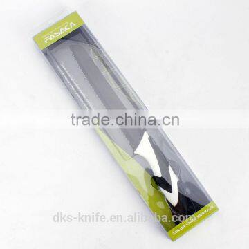 KP1302BPB New Packing with PVC box Non-stick Coating 8 inch Bread Colored Kitchen cooking Knife